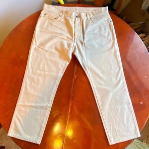 Authentic Salvatore Ferragamo Tan Denim Jeans.